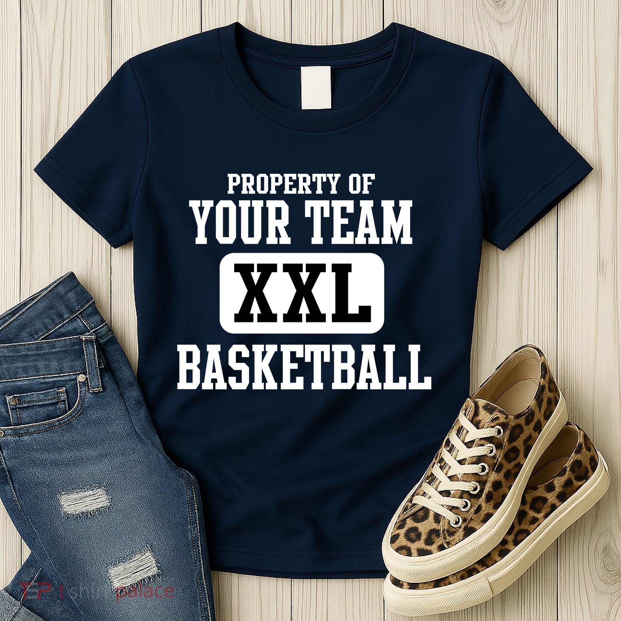 Property Of Your Team XXL Sports Personalize Text Women's T-Shirt