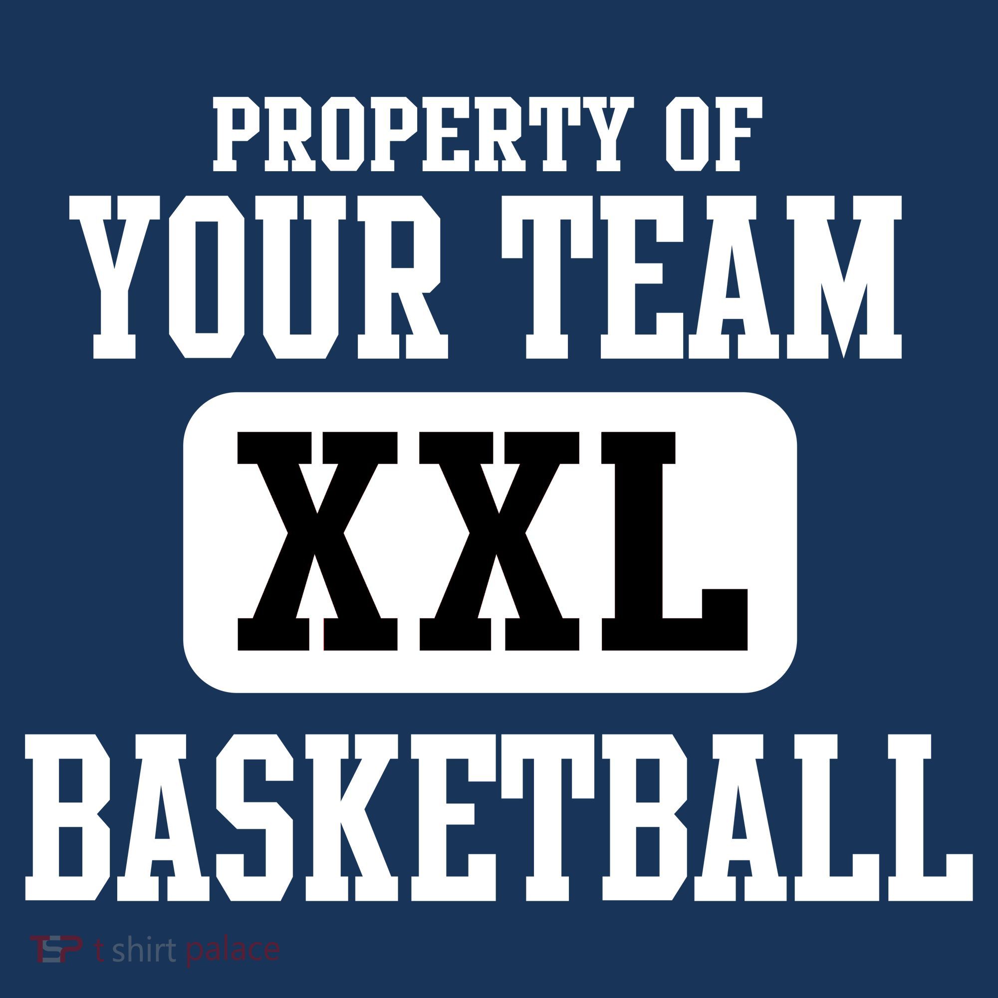 Property Of Your Team XXL Sports Personalize Text Women's T-Shirt