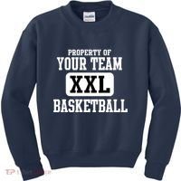 Property Of Your Team XXL Sports Personalize Text Kids Sweatshirt thumb 0