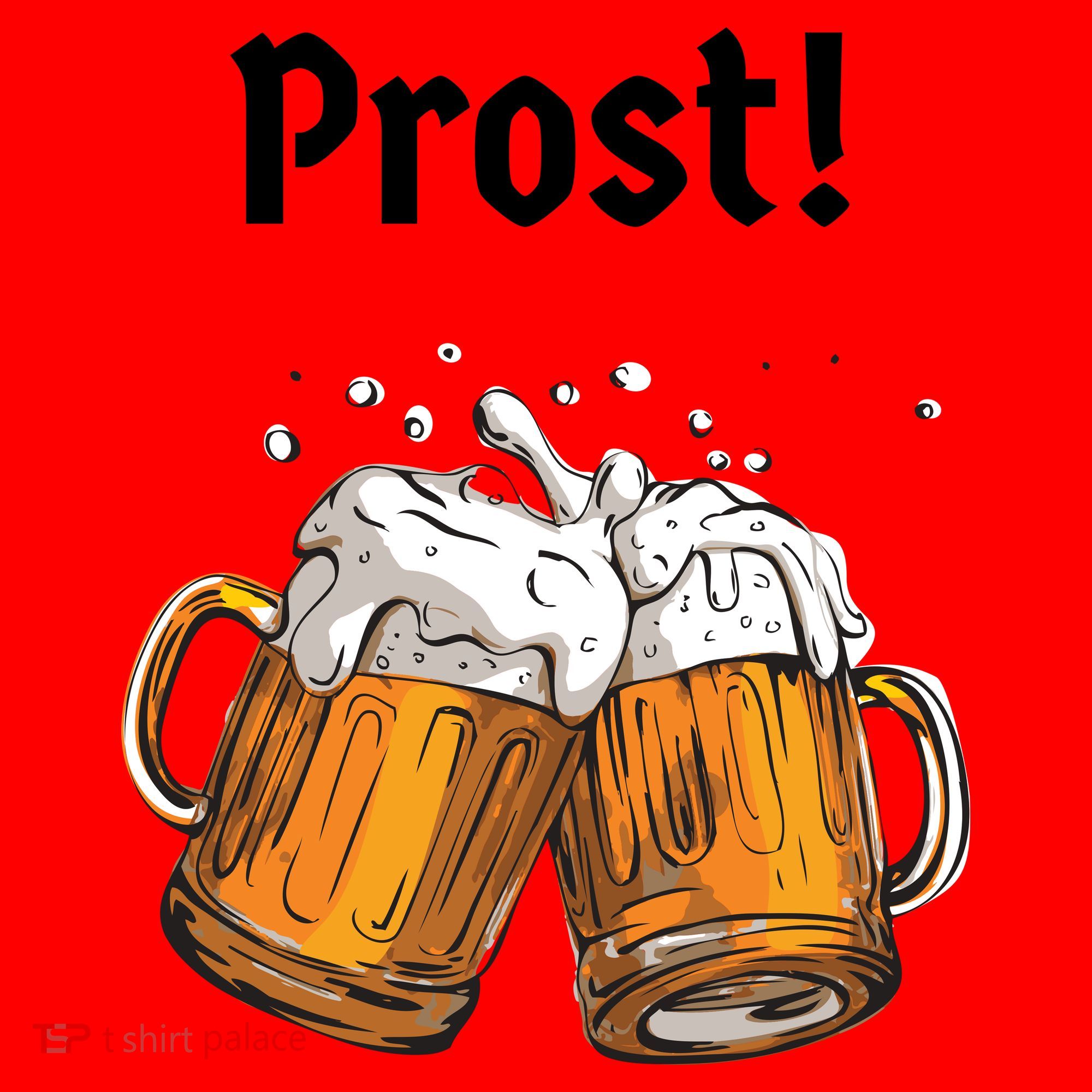 Prost Oktoberfest Beerfest Santa Hat