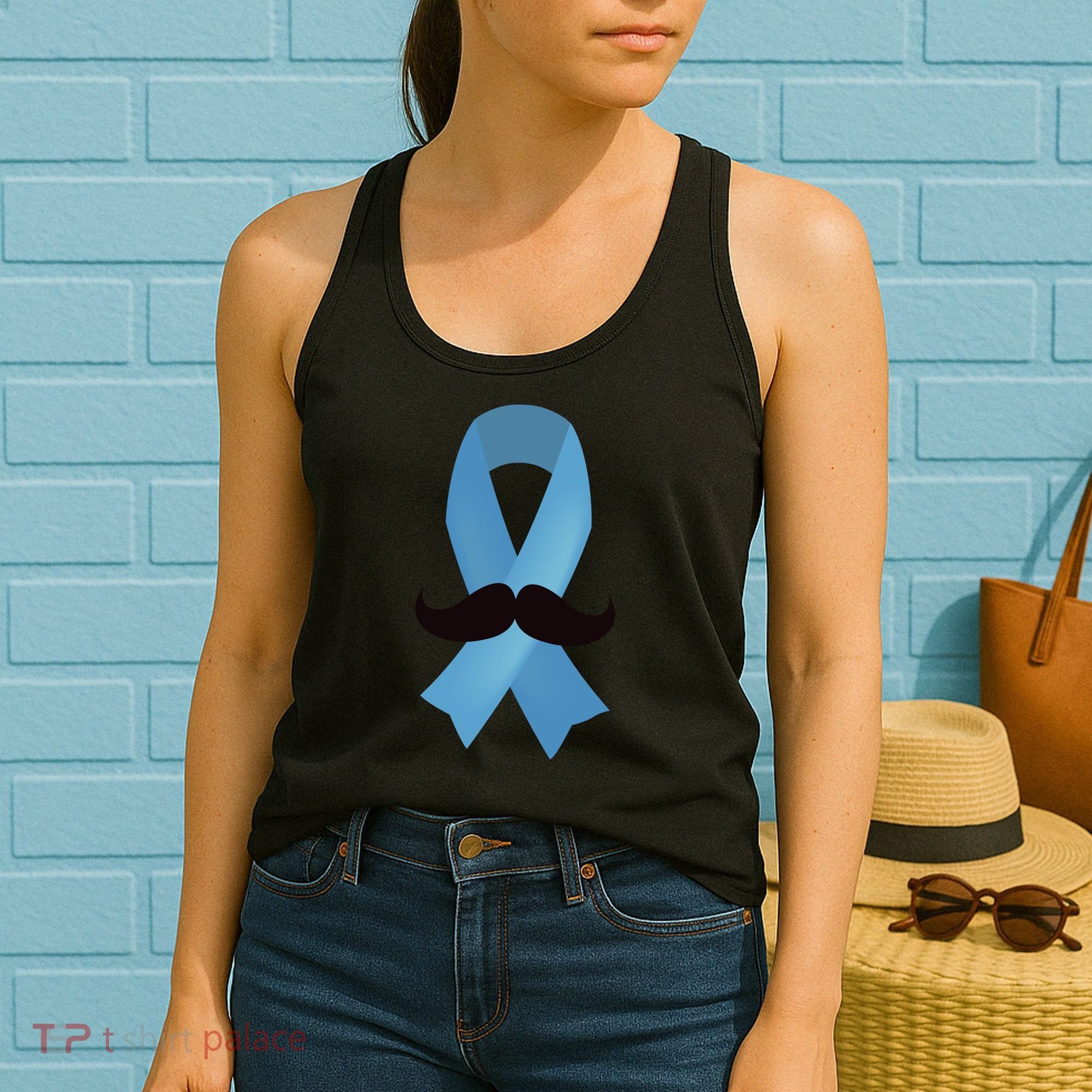 Prostate Awareness Mustache Month Women's Tank Top