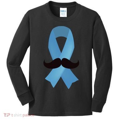 Prostate Awareness Mustache Month Kids Long Sleeve Shirt