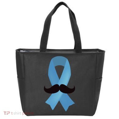 Prostate Awareness Mustache Month Tote Bag
