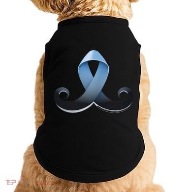 Prostate Awareness Ribbon Mustache Doggie Tank