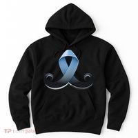 Prostate Awareness Ribbon Mustache Hoodie thumb 0