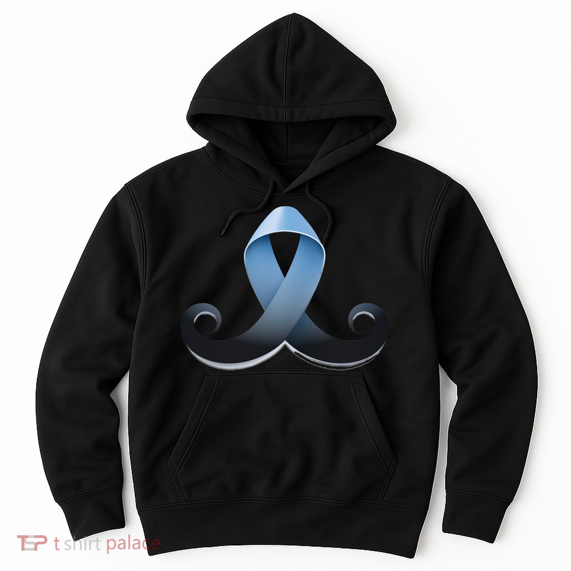 Prostate Awareness Ribbon Mustache Hoodie