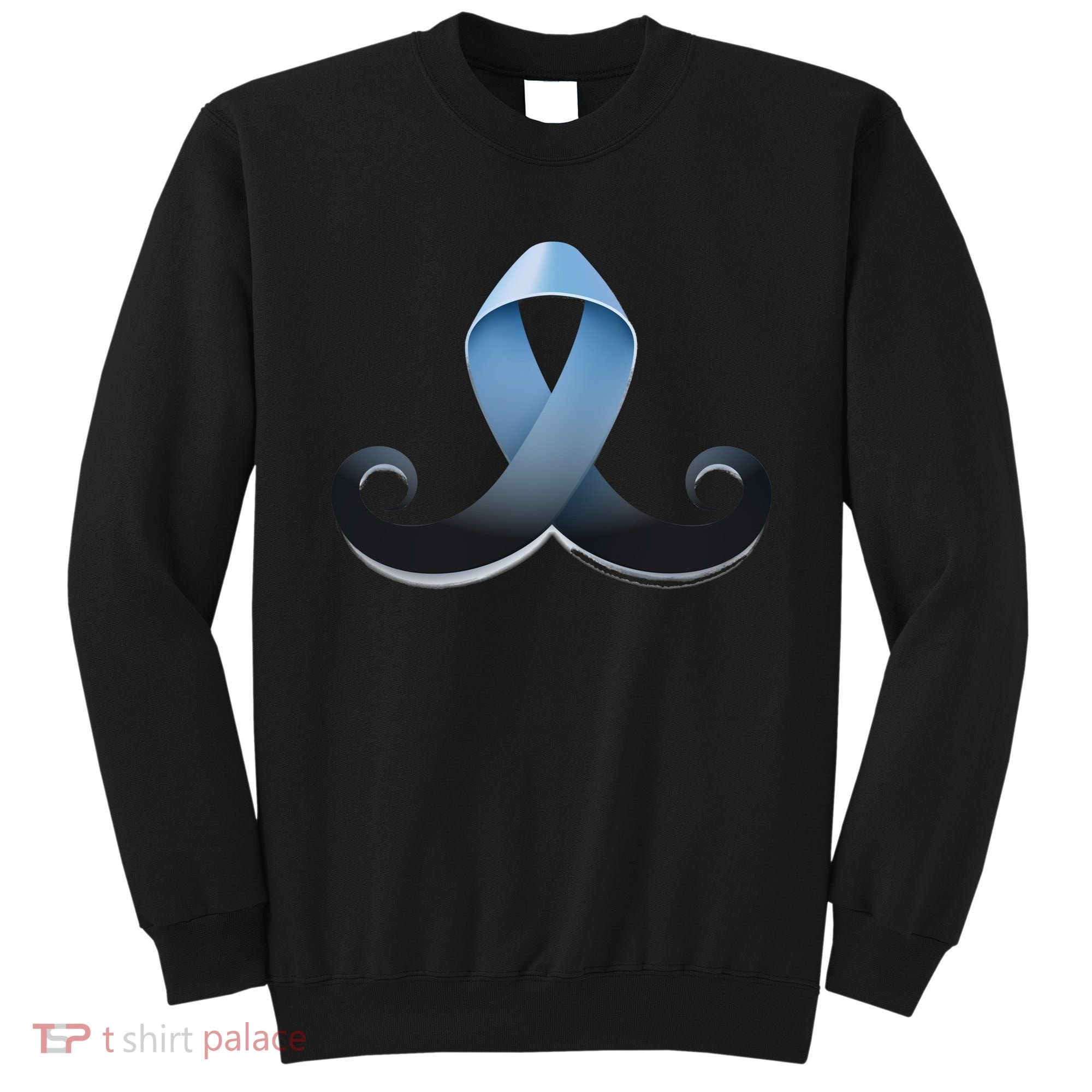 Prostate Awareness Ribbon Mustache Sweatshirt