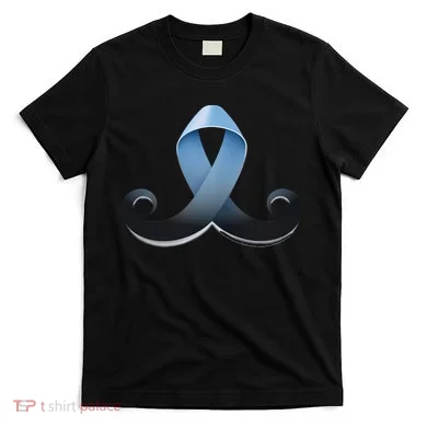 Prostate Awareness Ribbon Mustache T-Shirt