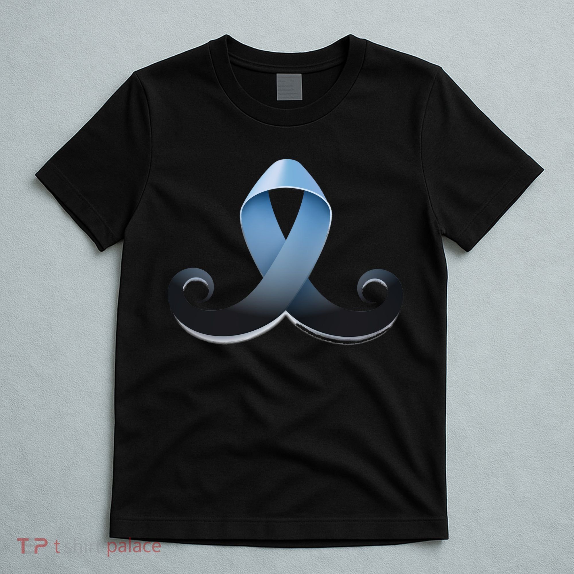 Prostate Awareness Ribbon Mustache T-Shirt