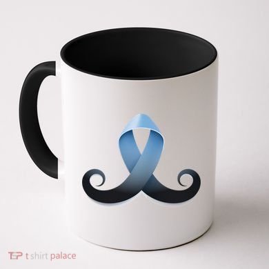 Prostate Awareness Ribbon Mustache Coffee Mug