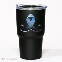 Prostate Awareness Ribbon Mustache Tumbler thumb 0