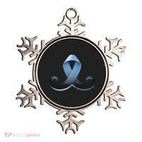 Prostate Awareness Ribbon Mustache Ornament thumb 0