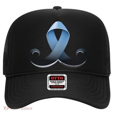 Prostate Awareness Ribbon Mustache Hat