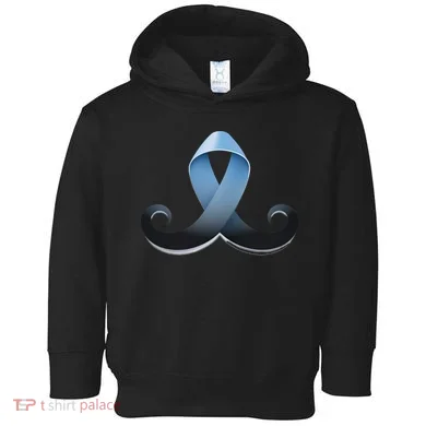 Prostate Awareness Ribbon Mustache Toddler Hoodie