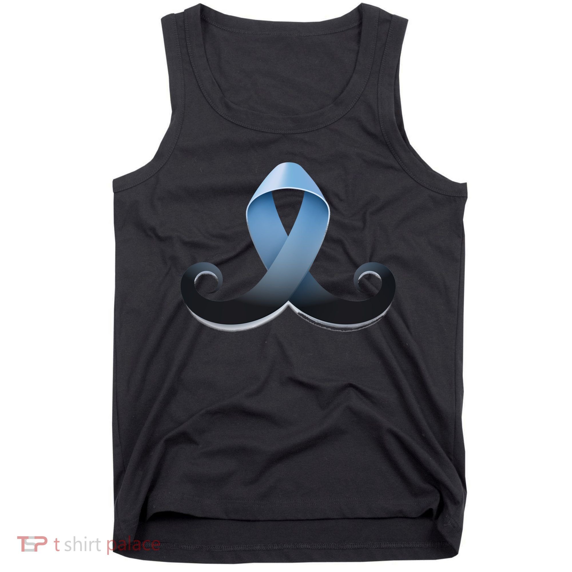 Prostate Awareness Ribbon Mustache Tank Top