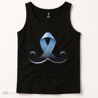 Prostate Awareness Ribbon Mustache Tank Top thumb 2