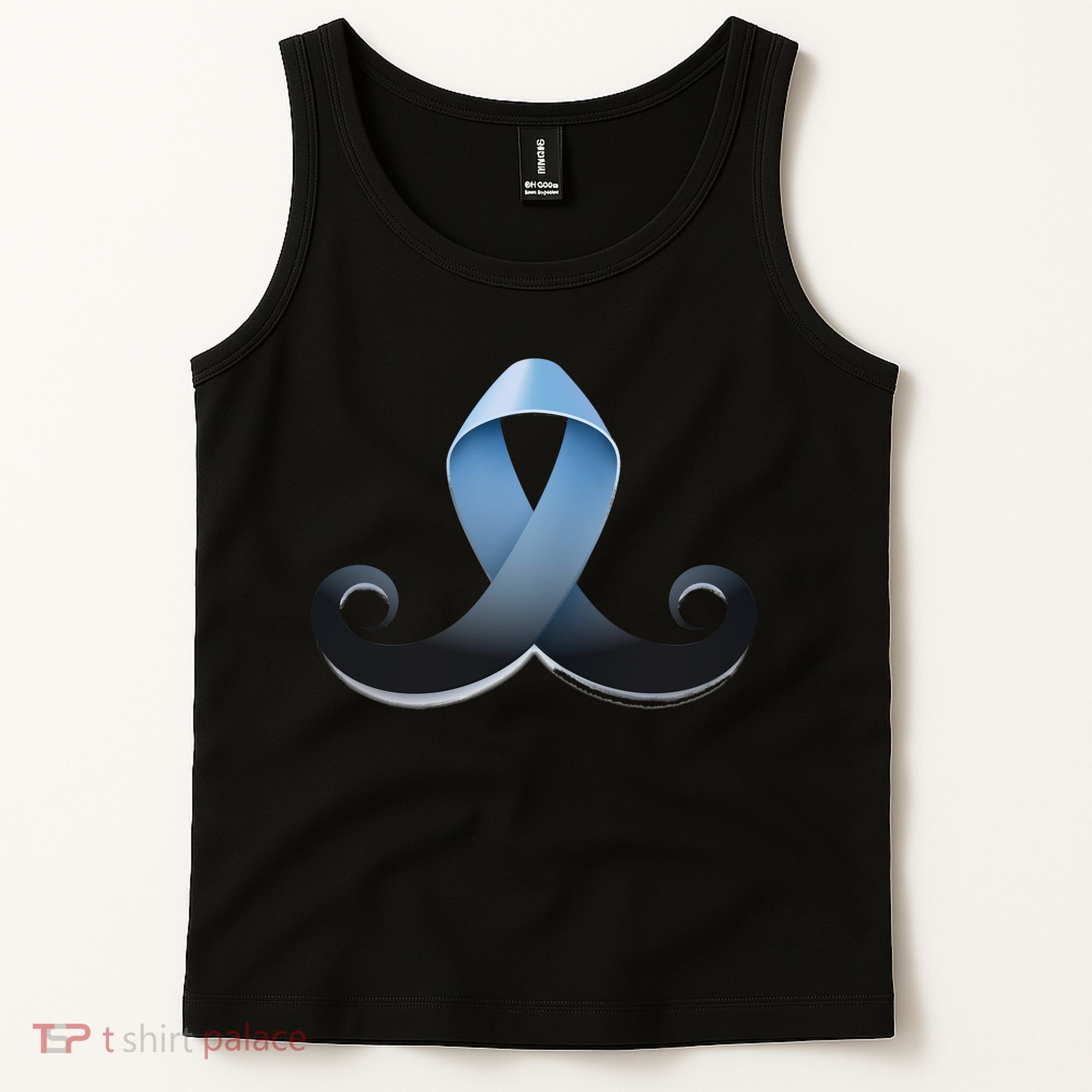 Prostate Awareness Ribbon Mustache Tank Top