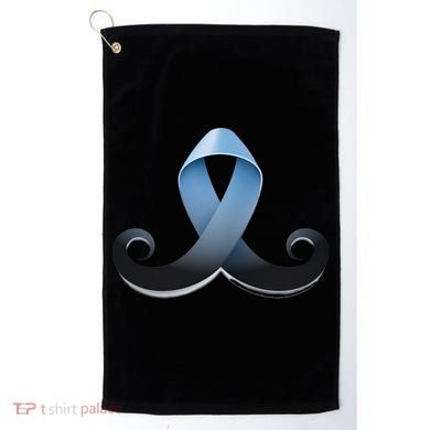 Prostate Awareness Ribbon Mustache Golf Towel