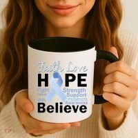 Prostate Cancer Awareness Faith Hope Coffee Mug thumb 3