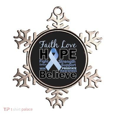 Prostate Cancer Awareness Faith Hope Ornament