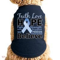 Prostate Cancer Awareness Faith Hope Doggie Tank thumb 0