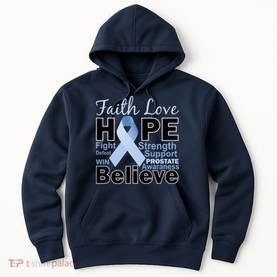 Prostate Cancer Awareness Faith Hope Hoodie