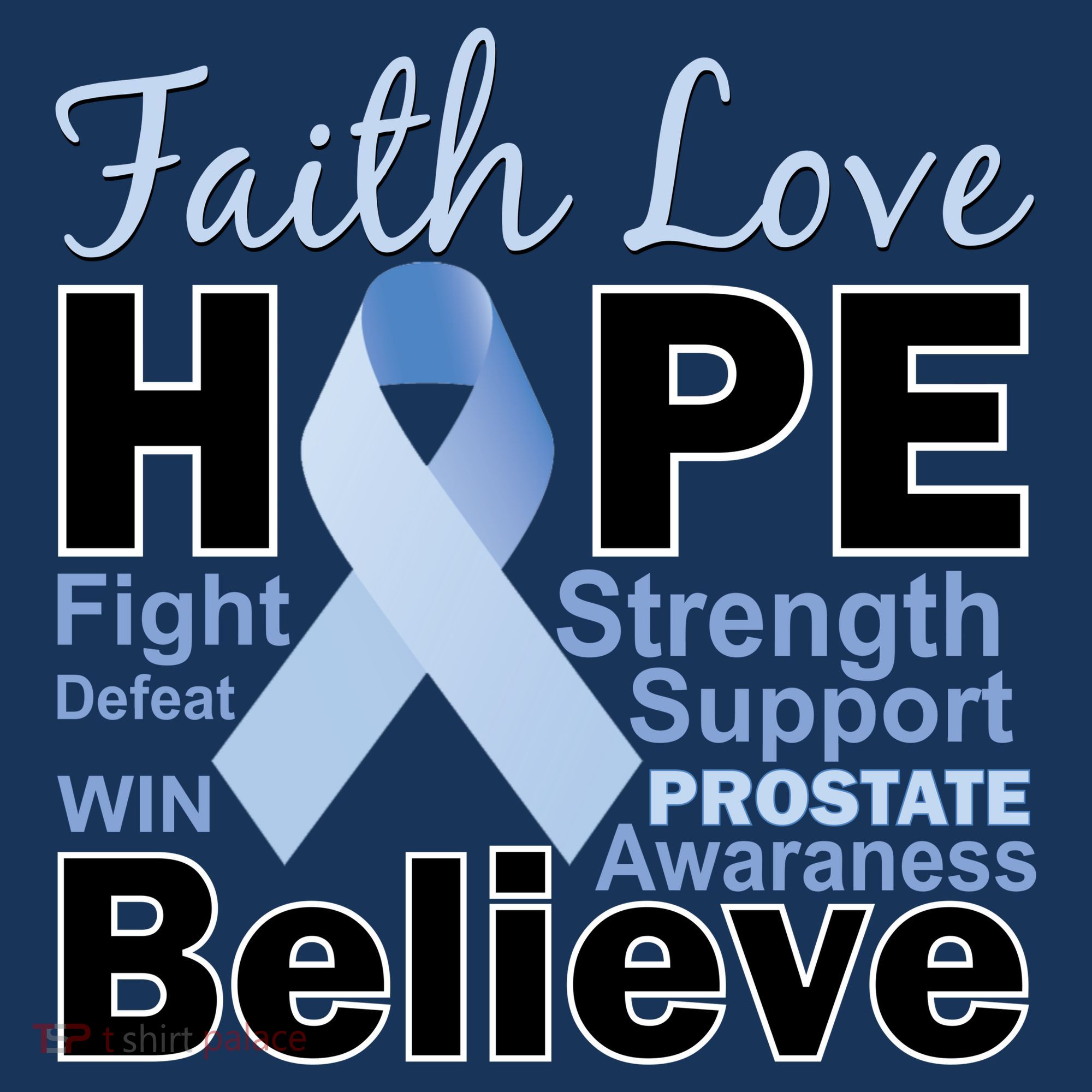 Prostate Cancer Awareness Faith Hope Long Sleeve Shirt