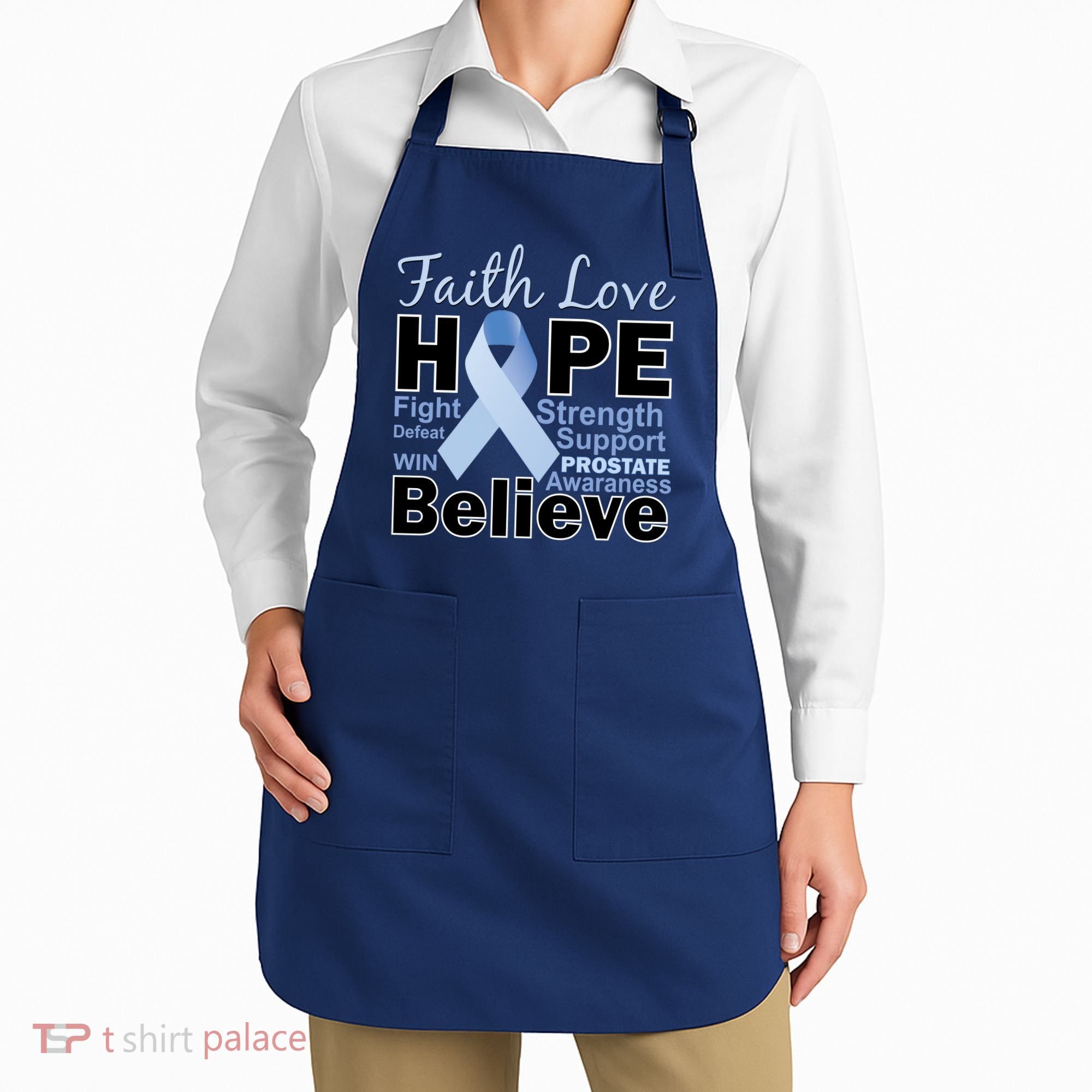 Prostate Cancer Awareness Faith Hope Apron