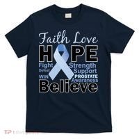 Prostate Cancer Awareness Faith Hope T-Shirt thumb 0