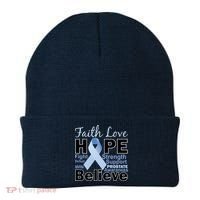 Prostate Cancer Awareness Faith Hope Beanie thumb 0