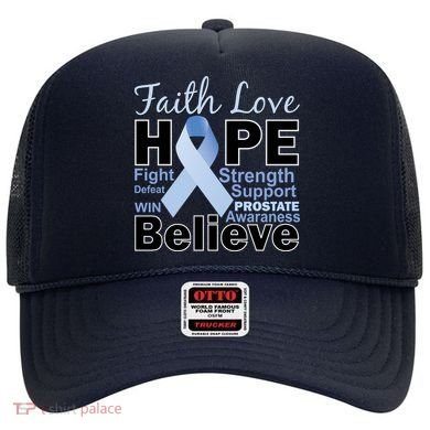 Prostate Cancer Awareness Faith Hope Hat