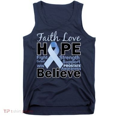Prostate Cancer Awareness Faith Hope Tank Top