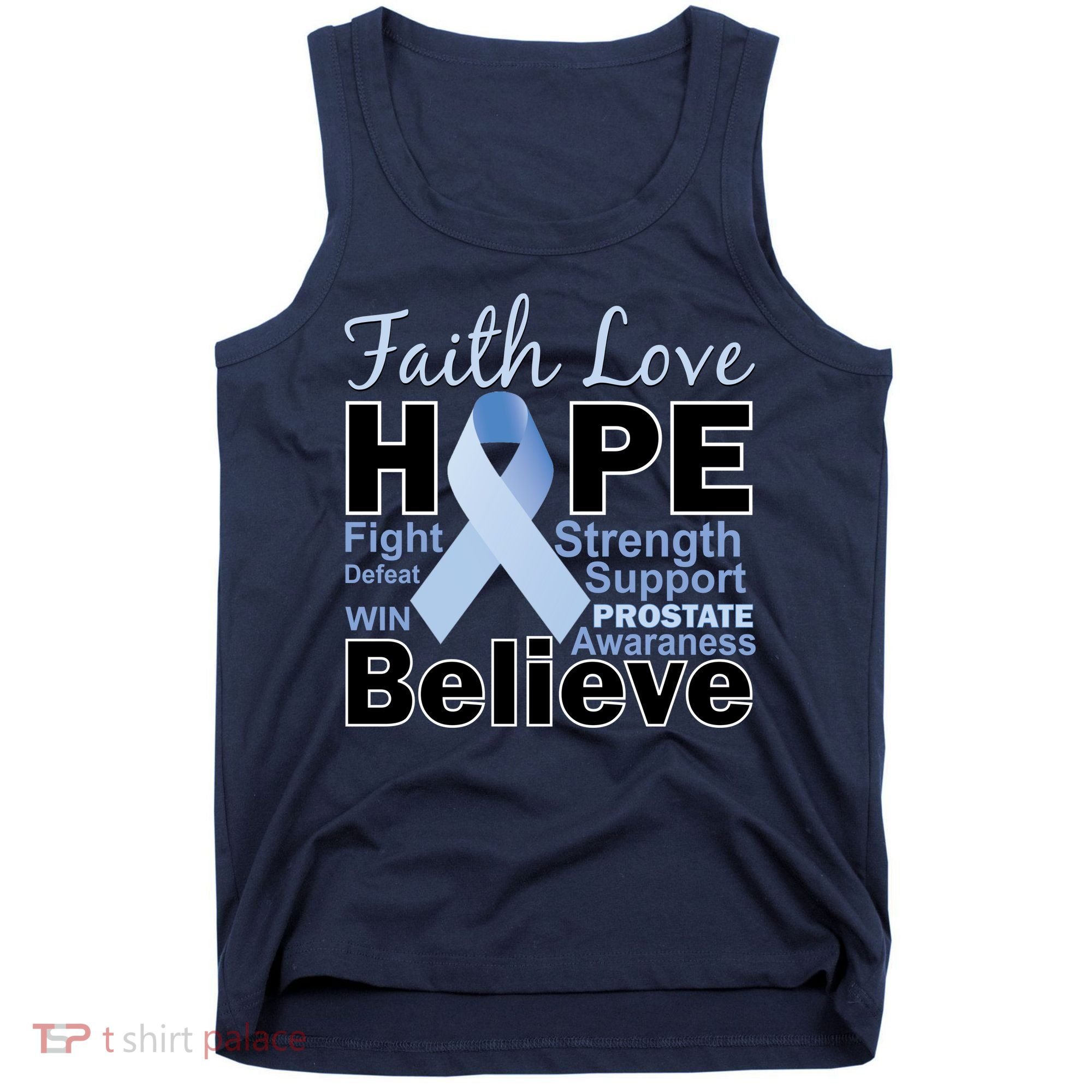 Prostate Cancer Awareness Faith Hope Tank Top