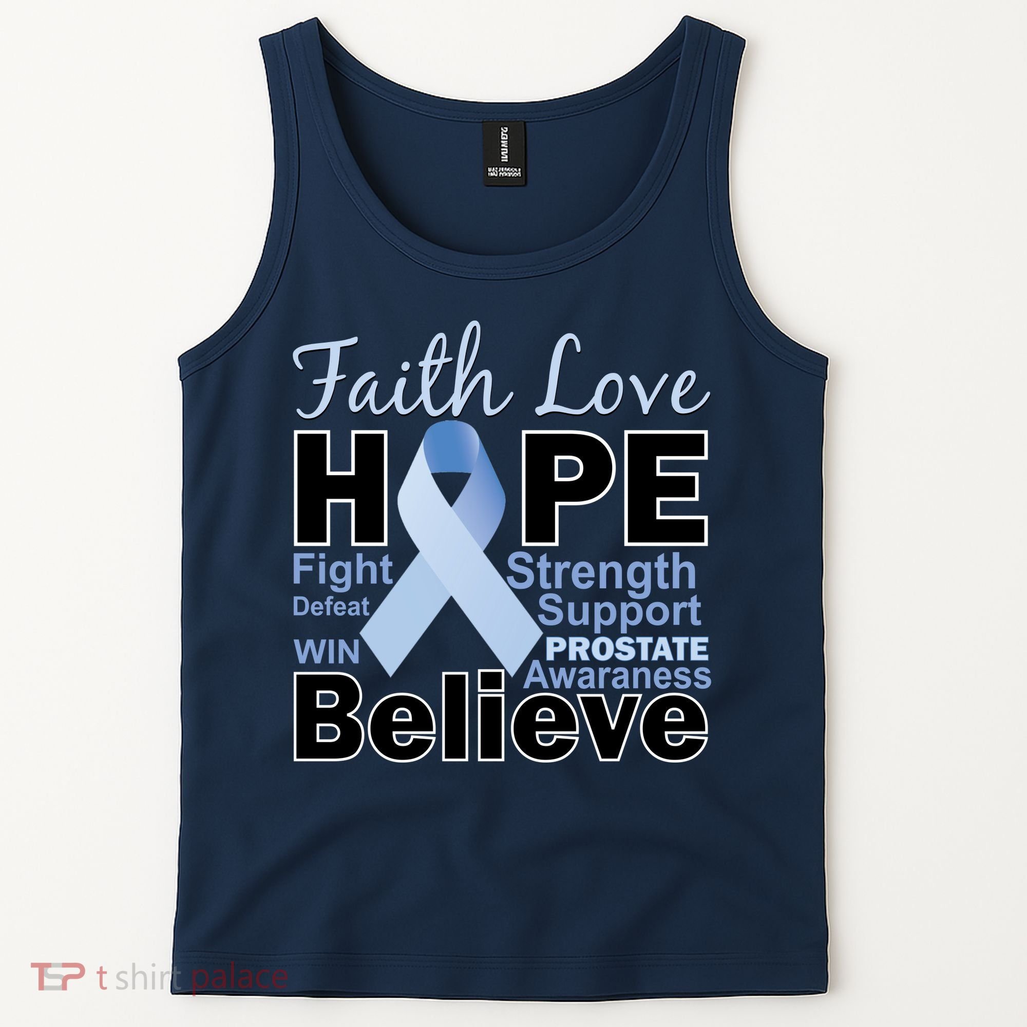 Prostate Cancer Awareness Faith Hope Tank Top