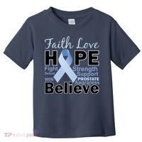 Prostate Cancer Awareness Faith Hope Toddler T-Shirt thumb 0