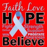 Prostate Cancer Awareness Faith Hope Santa Hat thumb 1