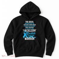 Prostate Cancer Warrior I Am The Storm Hoodie thumb 0
