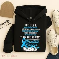 Prostate Cancer Warrior I Am The Storm Hoodie thumb 4