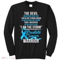 Prostate Cancer Warrior I Am The Storm Sweatshirt thumb 0