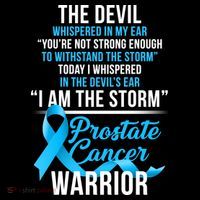 Prostate Cancer Warrior I Am The Storm Sweatshirt thumb 3