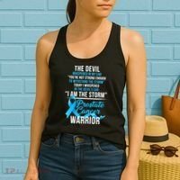 Prostate Cancer Warrior I Am The Storm Women's Tank Top thumb 2