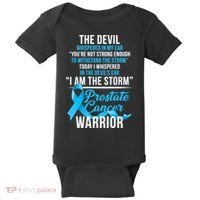 Prostate Cancer Warrior I Am The Storm Baby Bodysuit thumb 0