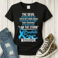 Prostate Cancer Warrior I Am The Storm Women's T-Shirt thumb 3