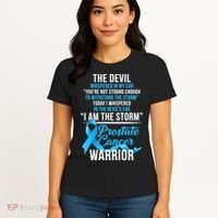 Prostate Cancer Warrior I Am The Storm Women's T-Shirt thumb 4