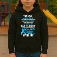Prostate Cancer Warrior I Am The Storm Kids Hoodie thumb 3