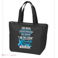 Prostate Cancer Warrior I Am The Storm Tote Bag thumb 3