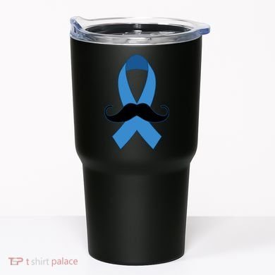 Prostate Mustache Ribbon Tumbler