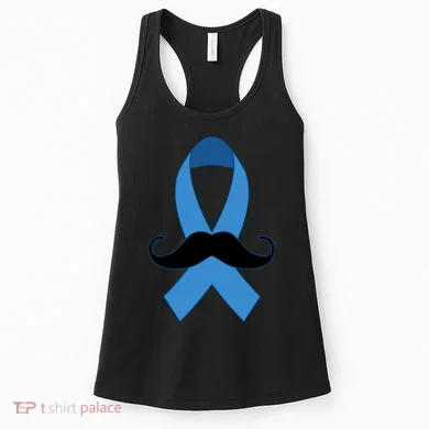 Prostate Mustache Ribbon Women's Tank Top