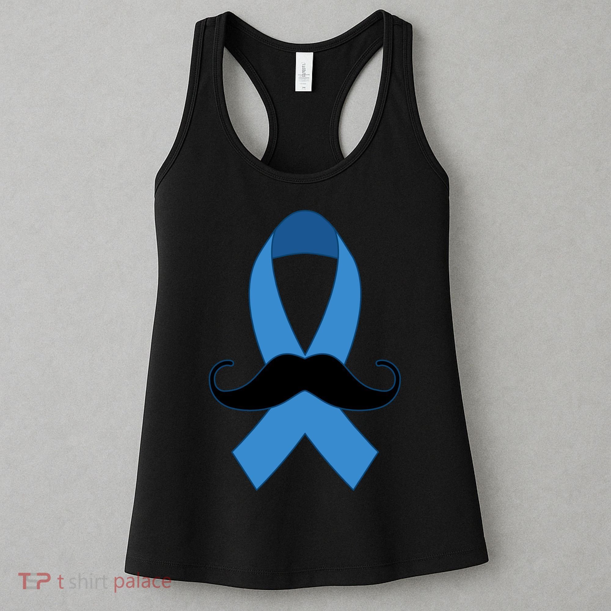 Prostate Mustache Ribbon Women's Tank Top