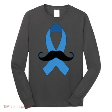 Prostate Mustache Ribbon Long Sleeve Shirt